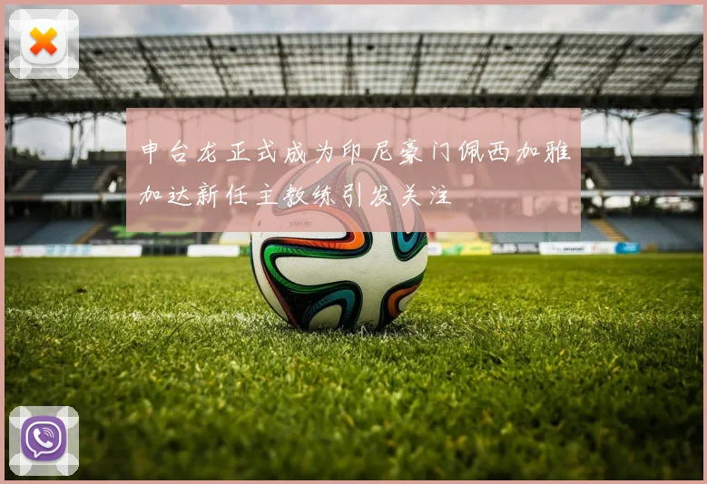 申台龙正式成为印尼豪门佩西加雅加达新任主教练引发关注